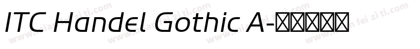ITC Handel Gothic A字体转换